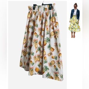 Her Destiny Pineapple Print Women's Skirt Size Large